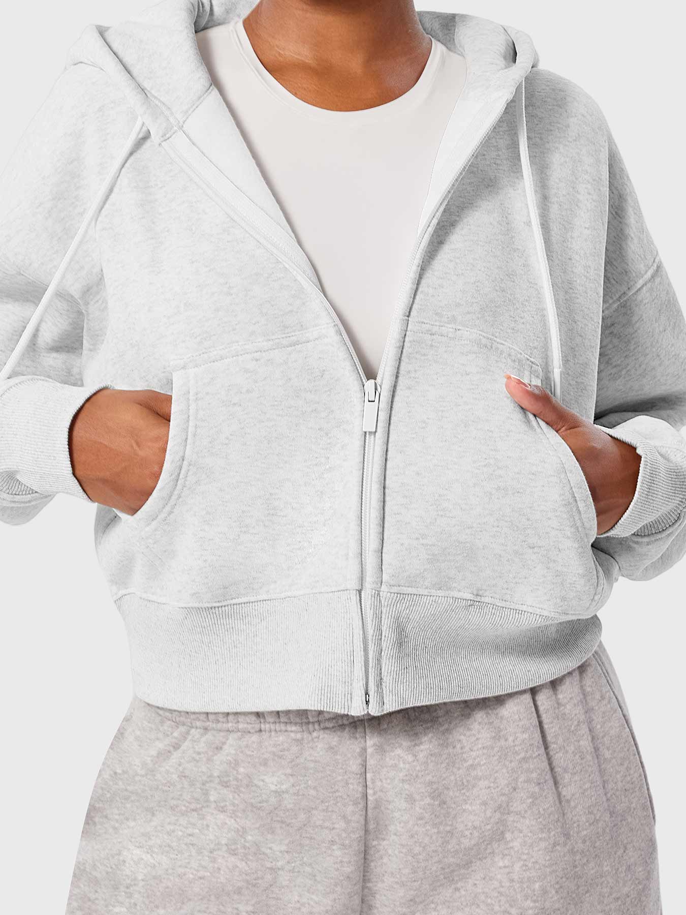 Yeoreo Katrine Zip Up Fleece Hoodies