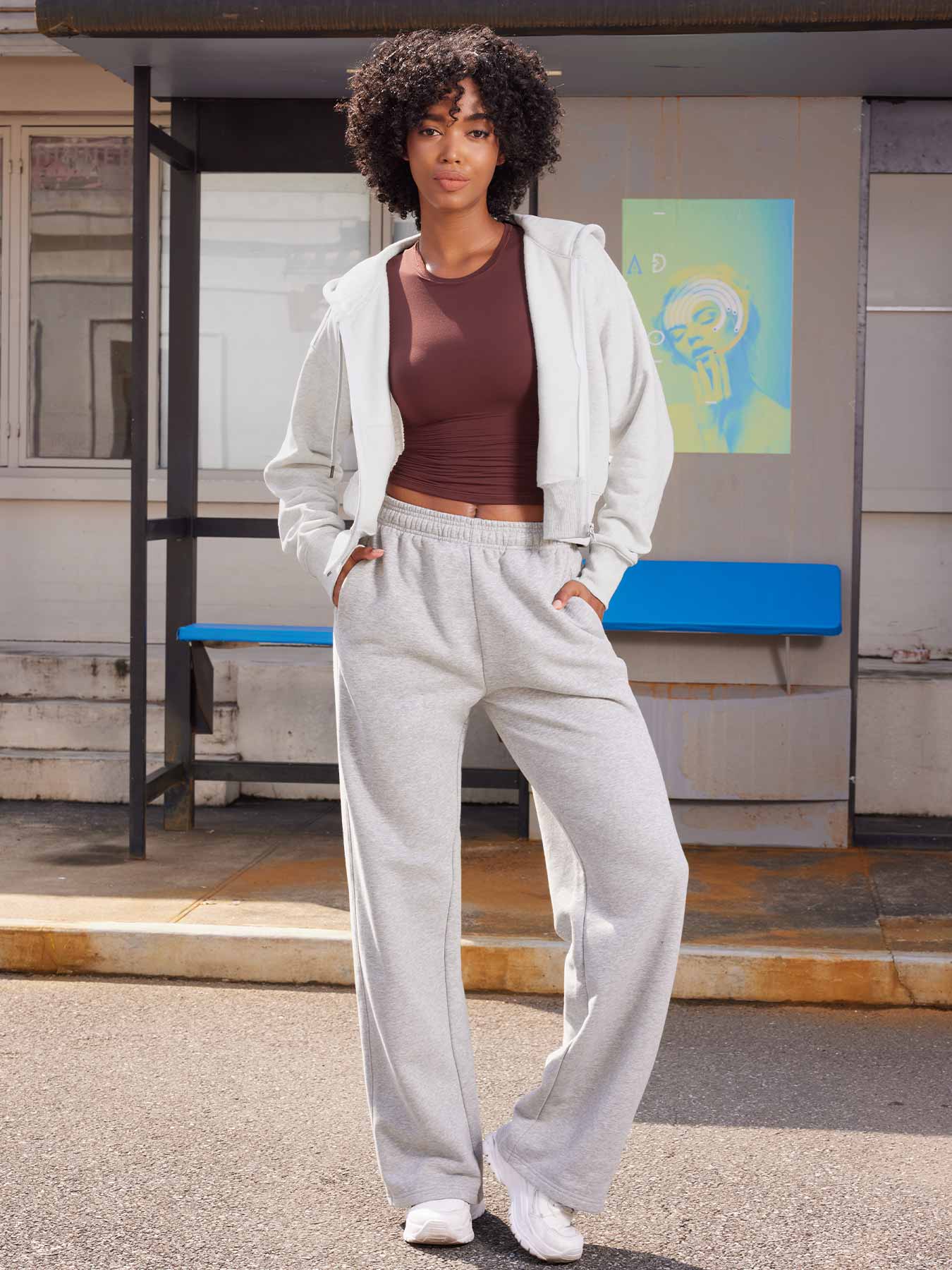 Yeoreo Katrine Zip Up Fleece Hoodies