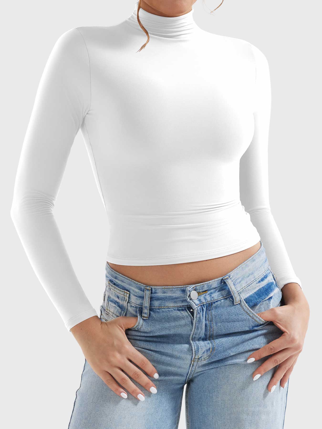 Yeoreo Sariah Turtleneck Long Sleeve Shirt