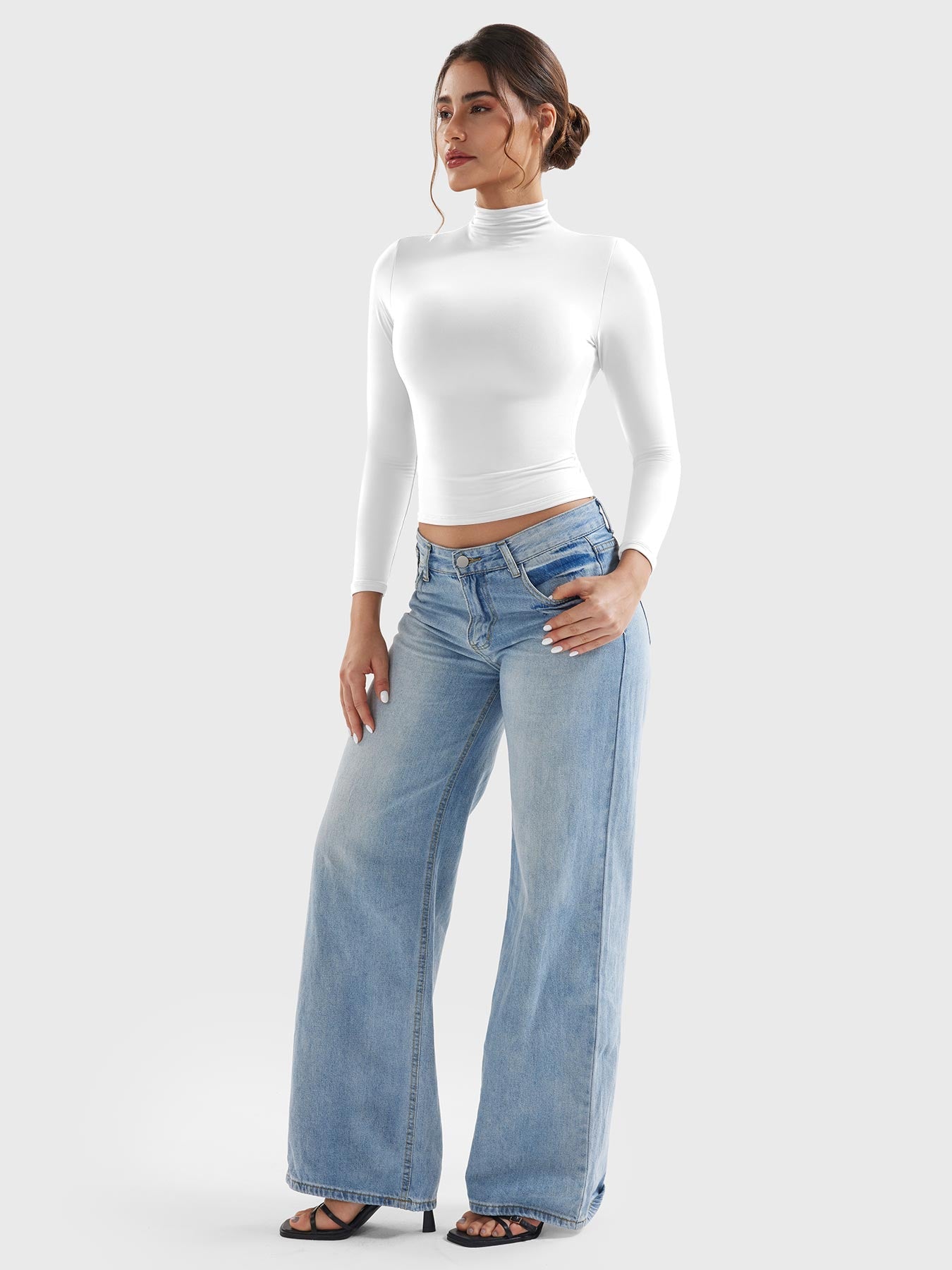 Yeoreo Sariah Turtleneck Long Sleeve Shirt