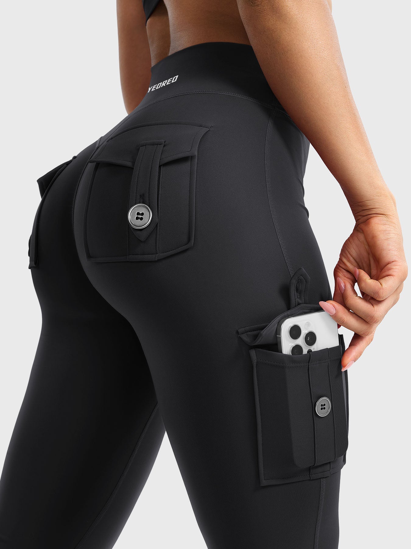 Yeoreo Hedda 30" Cargo Flared Leggings