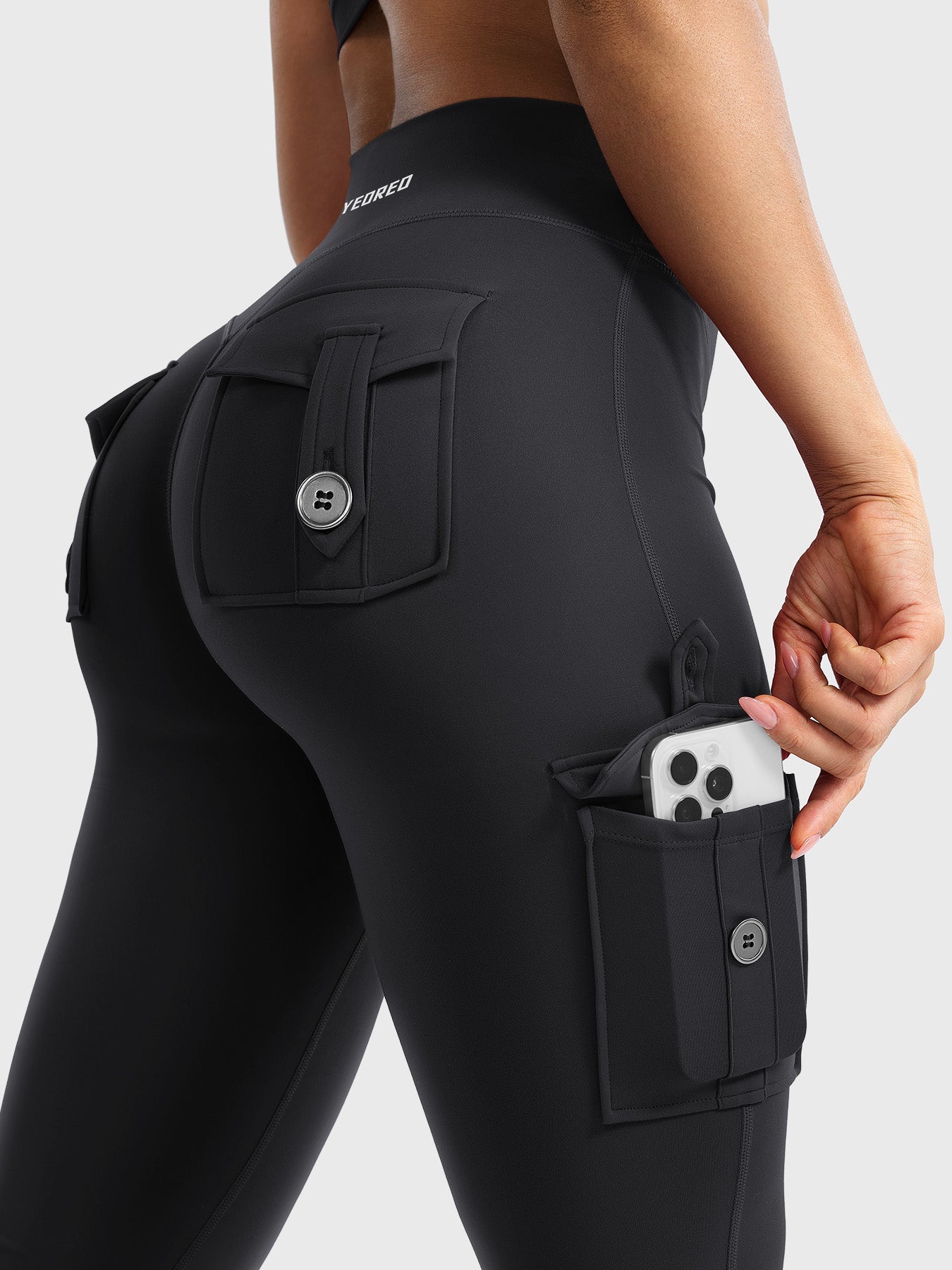 Yeoreo Hedda 34" Cargo Flared Leggings