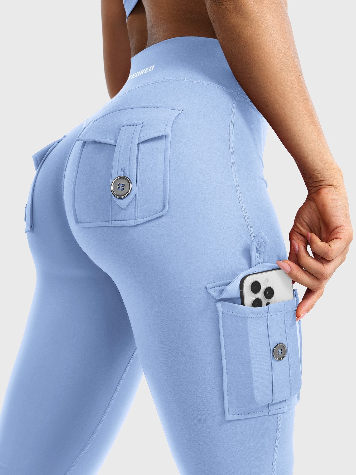 Yeoreo Hedda 34" Cargo Flared Leggings