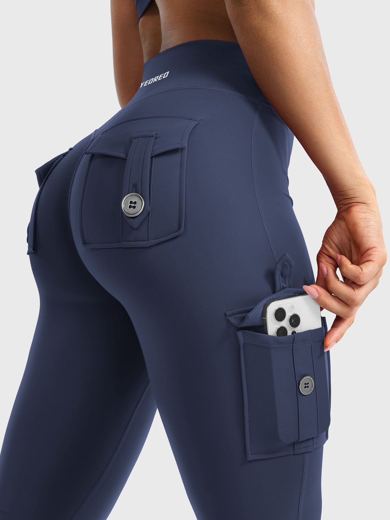 Yeoreo Hedda 30" Cargo Flared Leggings