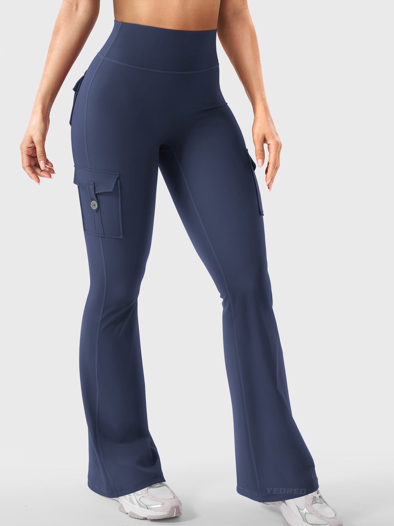 Yeoreo Hedda 34" Cargo Flared Leggings