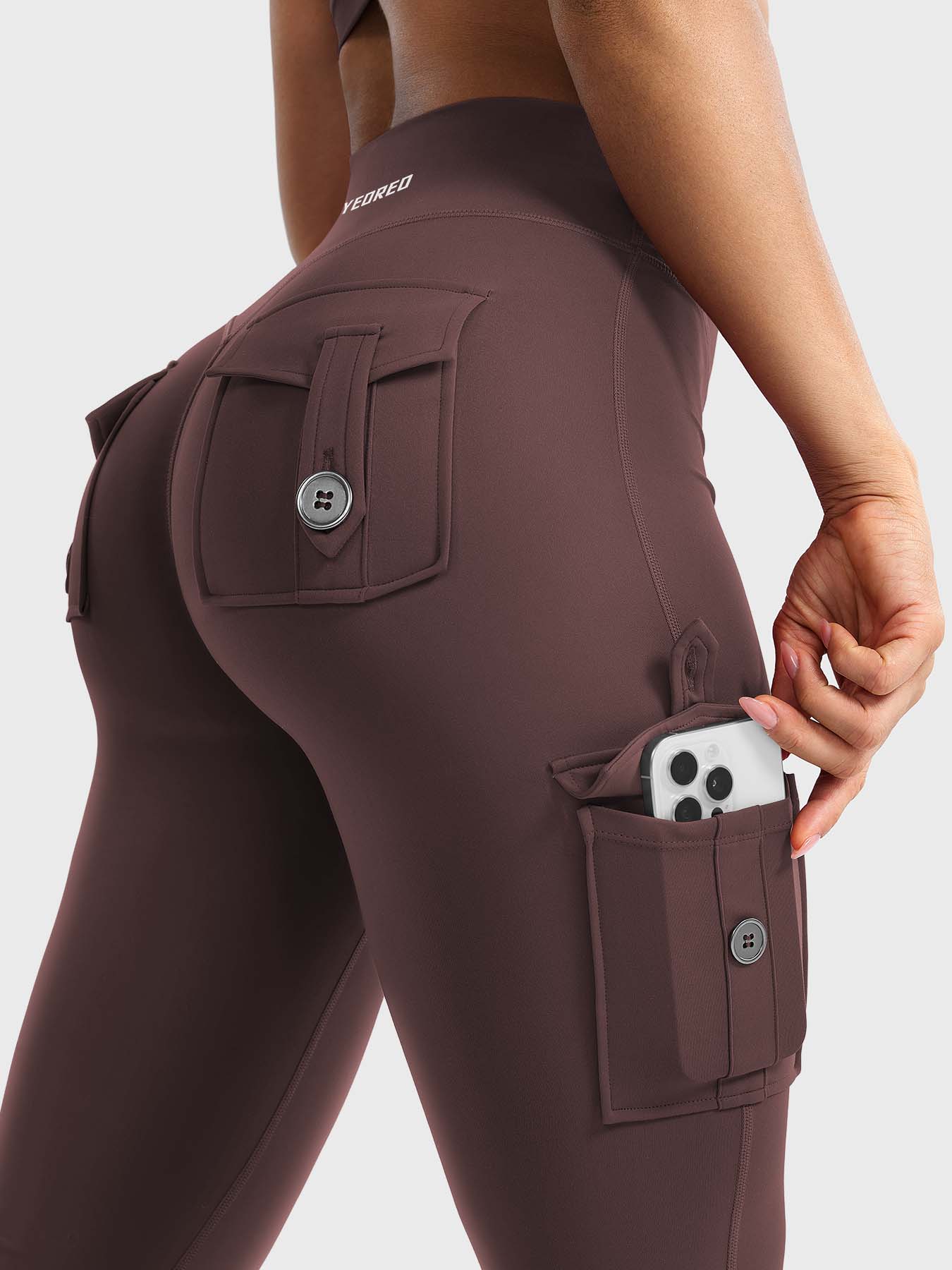 Yeoreo Hedda 30" Cargo Flared Leggings
