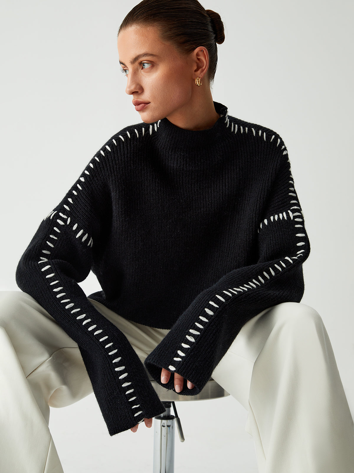 Riley - Knitted Turtleneck Sweater