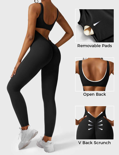 Yeoreo Lizvette V-Back Skinny Jumpsuit
