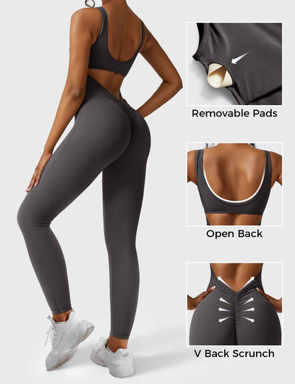 Yeoreo Lizvette V-Back Skinny Jumpsuit