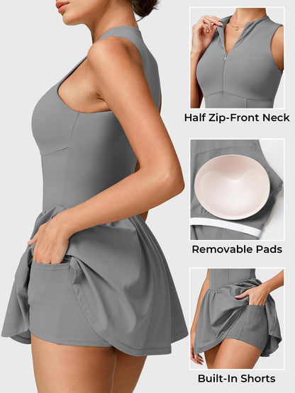 Yeoreo Erica Zipper Tennis Dress
