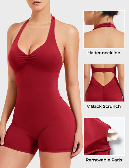 Yeoreo Joceline Backless Halter Romper