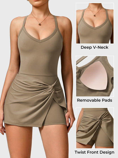 Yeoreo Daisey Twist Front Tennis Dress