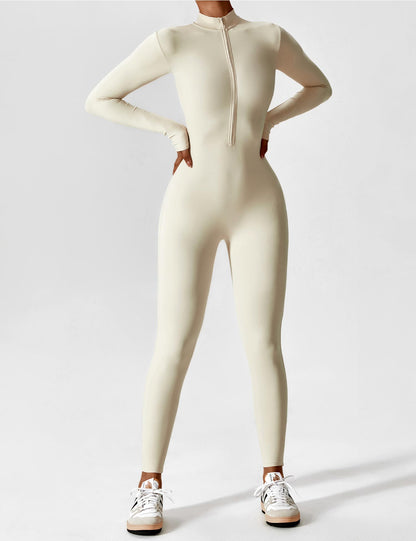 Yeoreo Long Sleeve Zipper Jumpsuit