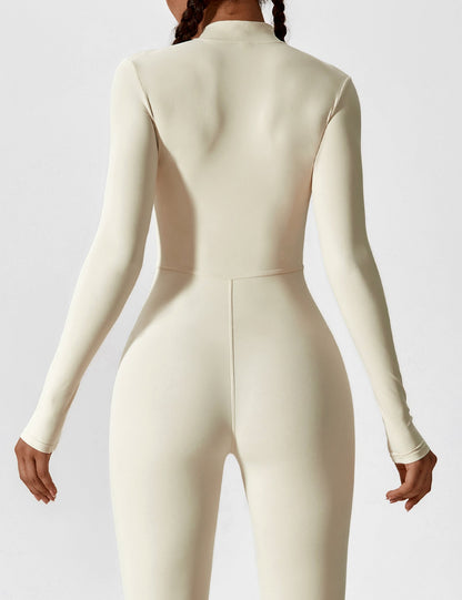 Yeoreo Long Sleeve Zipper Jumpsuit