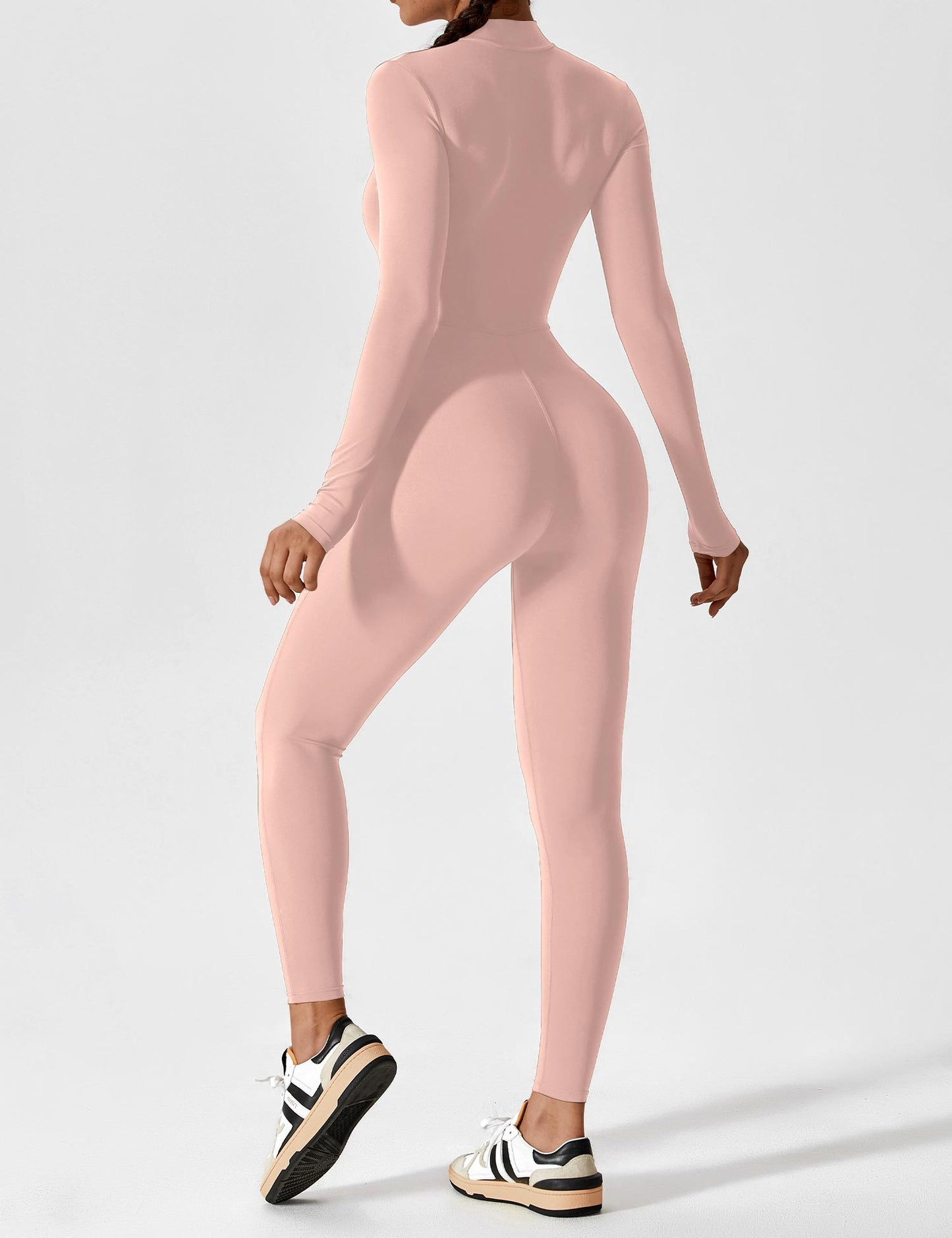 Yeoreo Long Sleeve Zipper Jumpsuit
