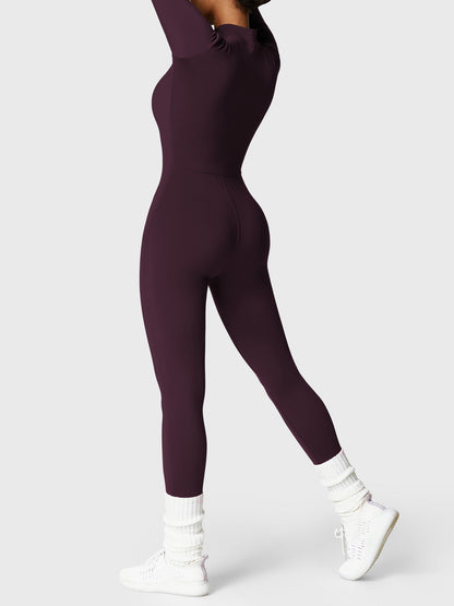 Yeoreo Belle Fleece Long Sleeve Zipper Jumpsuit
