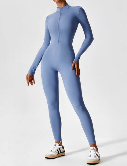Yeoreo Long Sleeve Zipper Jumpsuit