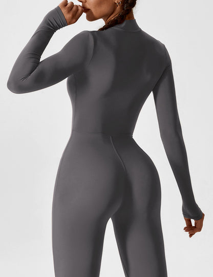 Yeoreo Long Sleeve Zipper Jumpsuit