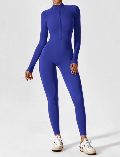 Yeoreo Long Sleeve Zipper Jumpsuit