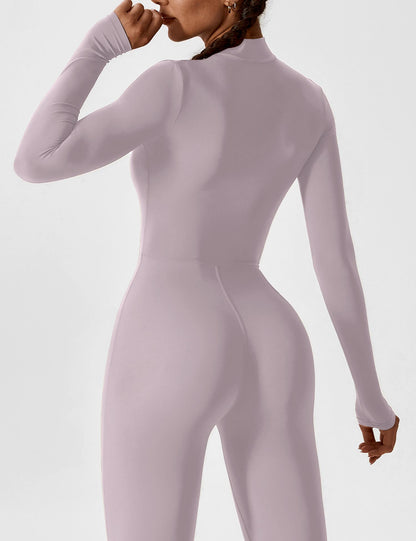 Yeoreo Long Sleeve Zipper Jumpsuit