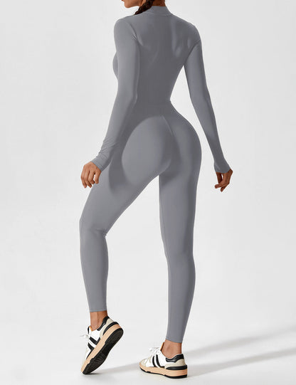 Yeoreo Long Sleeve Zipper Jumpsuit