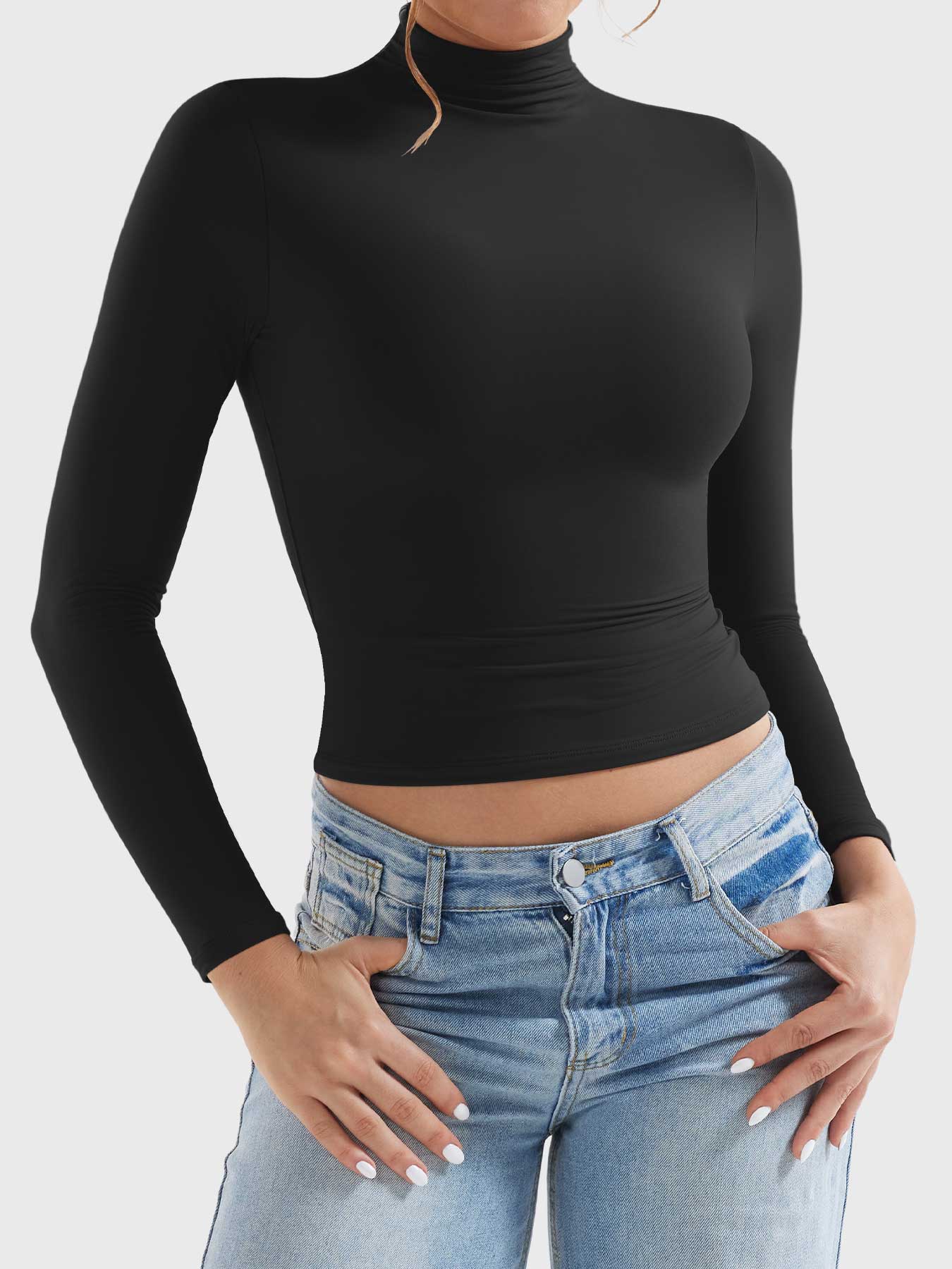 Yeoreo Sariah Turtleneck Long Sleeve Shirt