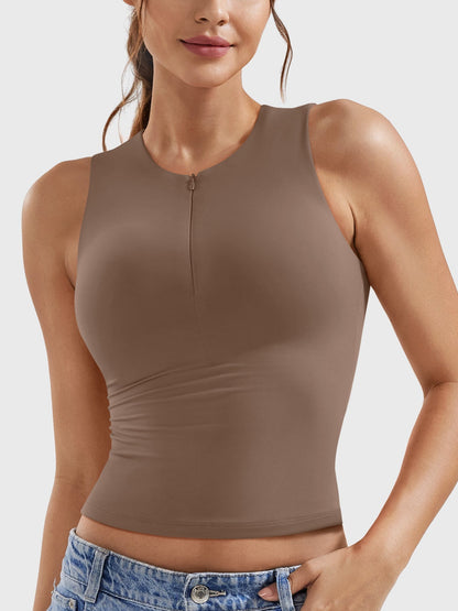 Yeoreo Laurisa Half Zip Tank Top