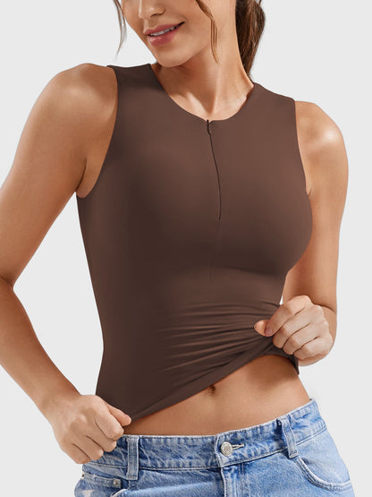 Yeoreo Laurisa Half Zip Tank Top